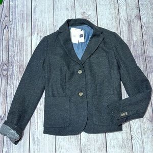 Gap Academy Blazer Dark Grey Women’s Size 0 NEW